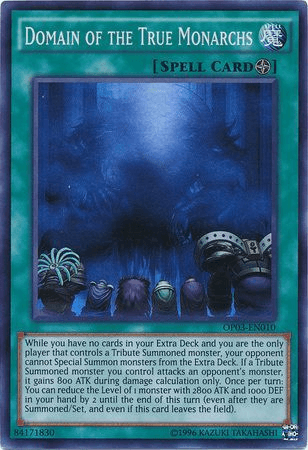 Field Spell, OTS Tournament Pack 3, Spell, Super Rare, Unlimited Domain of the True Monarchs [OP03-EN010] Super Rare - Trading Card World