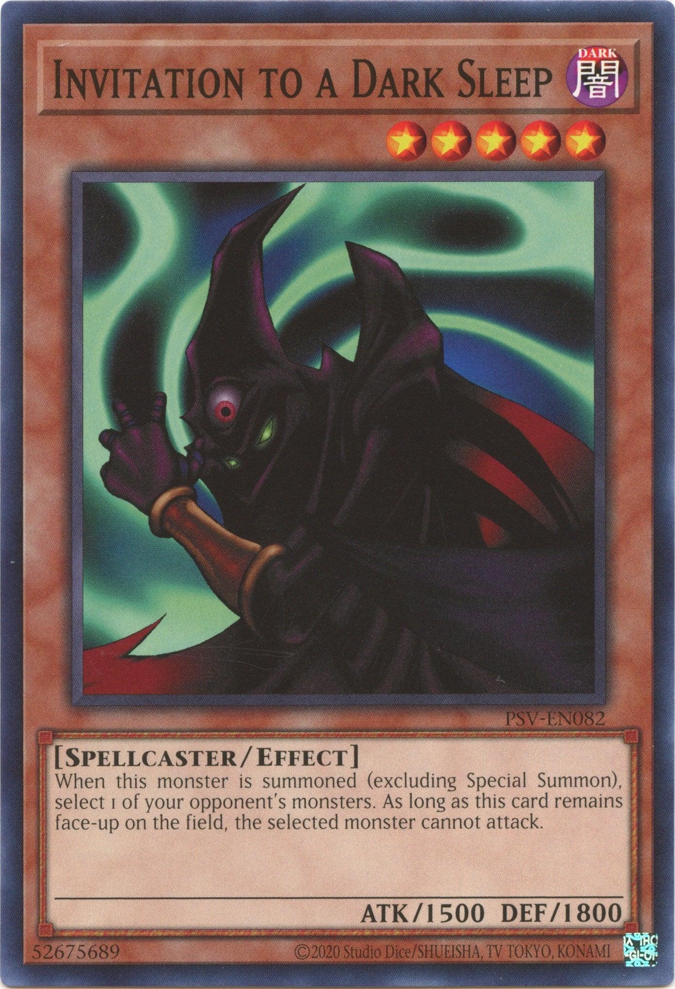 Common, Dark, Effect Monster, Pharaoh's Servant (25th Anniversary Edition), Spellcaster, Unlimited Invitation to a Dark Sleep (25th Anniversary) [PSV-EN082] Common - Trading Card World