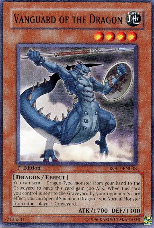 1st Edition, Common, Dragon, Earth, Effect Monster, Raging Battle, Unlimited Vanguard of the Dragon [RGBT-EN038] Common - Trading Card World