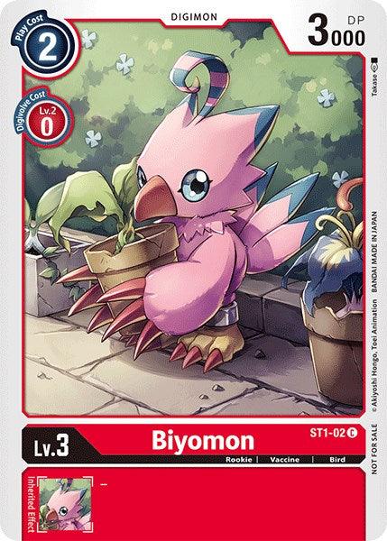 Bird, Common, Digimon, Red, Rookie, ST1-02, Starter Deck: Gaia Red Promos, Vaccine Biyomon [ST1-02] (Official Tournament Pack Vol.3) [Starter Deck: Gaia Red Promos] - Trading Card World