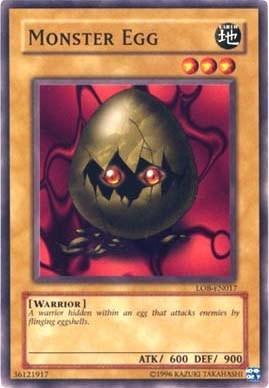 Common, Earth, Normal Monster, The Legend of Blue Eyes White Dragon, Unlimited, Warrior Monster Egg [LOB-EN017] Common - Trading Card World