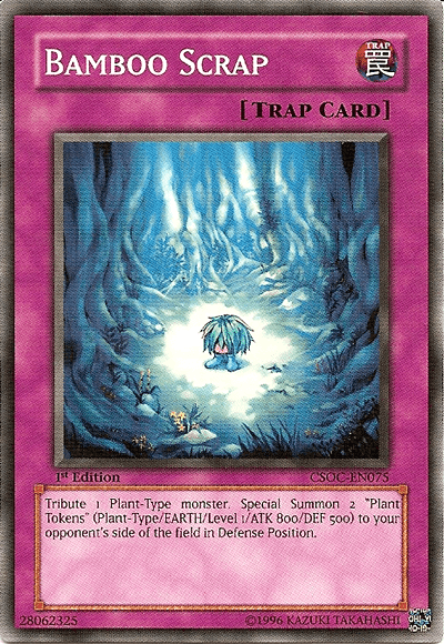 1st Edition, Common, Crossroads of Chaos, Normal Trap, Trap, Unlimited Bamboo Scrap [CSOC-EN075] Common - Trading Card World