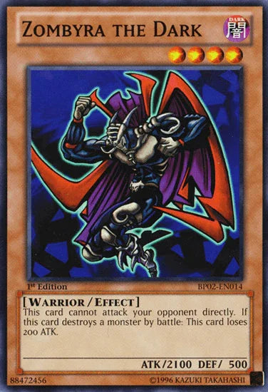 1st Edition, Battle Pack 2: War of the Giants, Dark, Effect Monster, Mosaic Rare, Unlimited, Warrior Zombyra the Dark [BP02-EN014] Mosaic Rare - Trading Card World