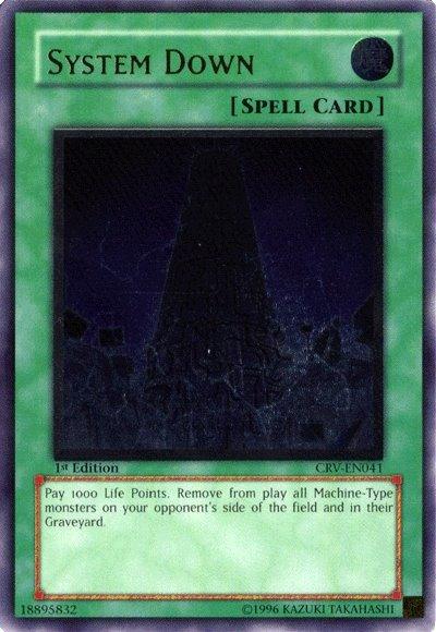 1st Edition, Cybernetic Revolution, Normal Spell, Spell, Ultimate Rare, Unlimited System Down [CRV-EN041] Ultimate Rare - Trading Card World