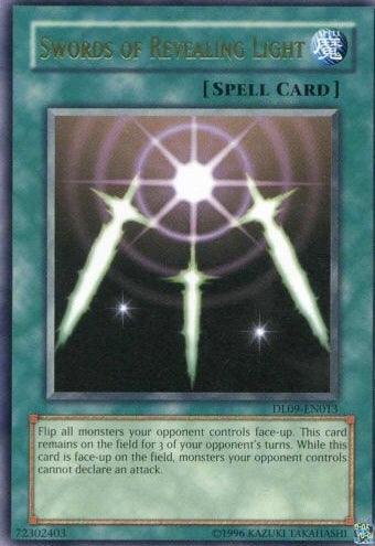 Duelist League Promo, Normal Spell, Rare, Spell, Unlimited Swords of Revealing Light (Green) [DL09-EN013] Rare - Trading Card World