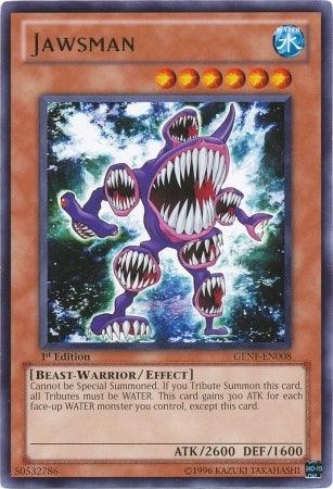 1st Edition, Beast-Warrior, Effect Monster, Generation Force, Rare, Unlimited, Water Jawsman [GENF-EN008] Rare - Trading Card World