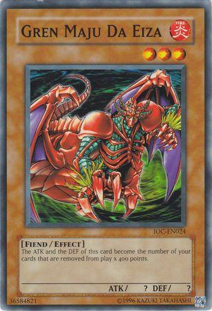 Common, Effect Monster, Fiend, Fire, Invasion of Chaos, Unlimited Gren Maju Da Eiza [IOC-EN024] Common - Trading Card World