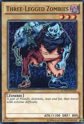 1st Edition, Dark, Legendary Collection 3: Yugi's World, Normal Monster, Super Rare, Unlimited, Zombie Three-Legged Zombies [LCYW-EN226] Super Rare - Trading Card World