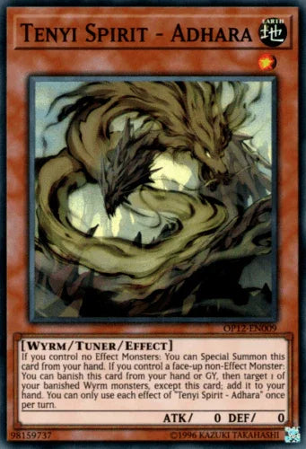 Earth, OTS Tournament Pack 12, Super Rare, Tuner/Effect Monster, Unlimited, Wyrm Tenyi Spirit - Adhara [OP12-EN009] Super Rare - Trading Card World