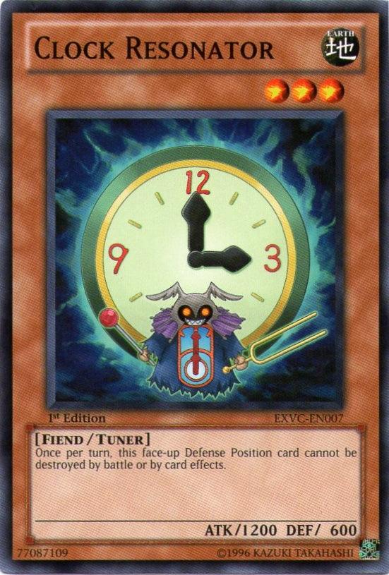 1st Edition, Common, Earth, Extreme Victory, Fiend, Tuner Monster, Unlimited Clock Resonator [EXVC-EN007] Common - Trading Card World