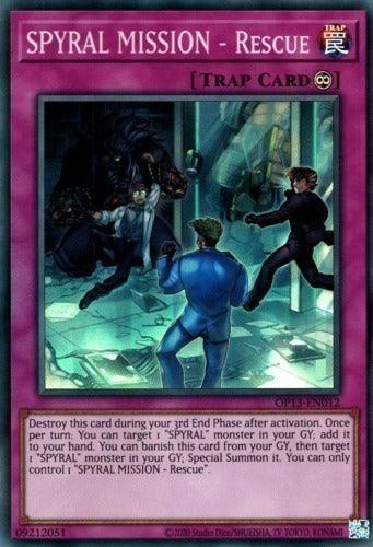 Continuous Trap, OTS Tournament Pack 13, Super Rare, Trap, Unlimited SPYRAL MISSION - Rescue [OP13-EN012] Super Rare - Trading Card World