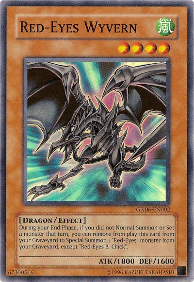Dragon, Effect Monster, GX Tag Force Promotional Cards, Limited, Super Rare, Wind Red-Eyes Wyvern [GX06-EN002] Super Rare - Trading Card World