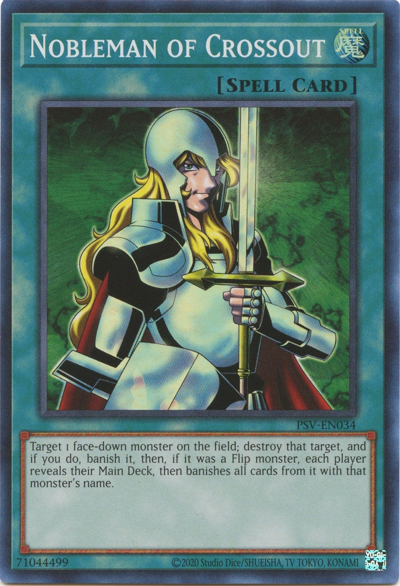 Normal Spell, Pharaoh's Servant (25th Anniversary Edition), Spell, Super Rare, Unlimited Nobleman of Crossout (25th Anniversary) [PSV-EN034] Super Rare - Trading Card World