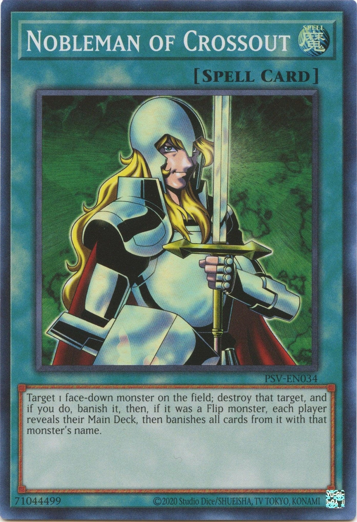 Normal Spell, Pharaoh's Servant (25th Anniversary Edition), Spell, Super Rare, Unlimited Nobleman of Crossout (25th Anniversary) [PSV-EN034] Super Rare - Trading Card World