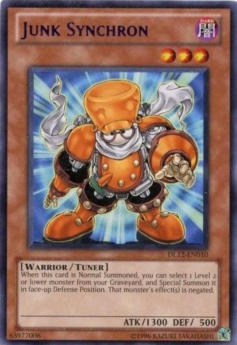 Dark, Duelist League Promo, Rare, Tuner Monster, Unlimited, Warrior Junk Synchron (Purple) [DL12-EN010] Rare - Trading Card World