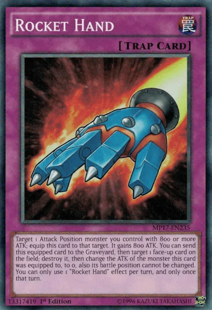 1st Edition, 2017 Mega-Tins Mega Pack, Common, Normal Trap, Trap Rocket Hand [MP17-EN235] Common - Trading Card World