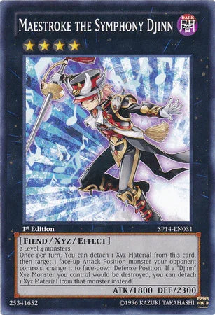 1st Edition, Common, Dark, Fiend, Star Pack 2014, Xyz/Effect Monster Maestroke the Symphony Djinn [SP14-EN031] Common - Trading Card World