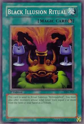 1st Edition, Magic Ruler, Ritual Spell, Spell, Super Rare, Unlimited Black Illusion Ritual [MRL-051] Super Rare - Trading Card World