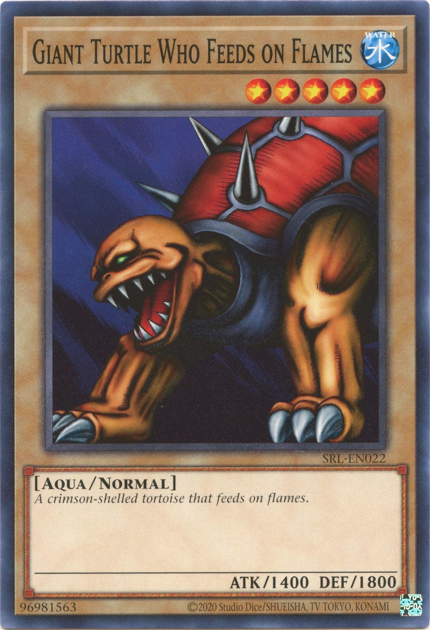 Aqua, Common, Normal Monster, Spell Ruler (25th Anniversary Edition), Unlimited, Water Giant Turtle Who Feeds on Flames (25th Anniversary) [SRL-EN022] Common - Trading Card World