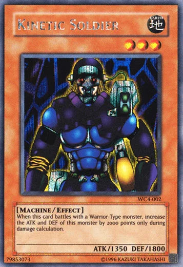Earth, Effect Monster, Limited, Machine, Secret Rare, World Championship 2004: GBA Promo Kinetic Soldier [WC4-002] Secret Rare - Trading Card World