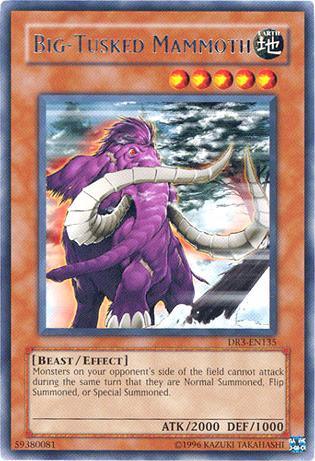 Beast, Dark Revelation Volume 3, Earth, Effect Monster, Rare, Unlimited Big-Tusked Mammoth [DR3-EN135] Rare - Trading Card World