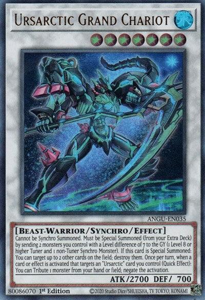 1st Edition, Ancient Guardians, Beast-Warrior, Synchro/Effect Monster, Ultra Rare, Water Ursarctic Grand Chariot (Ultra Rare) [ANGU-EN035] Ultra Rare - Trading Card World