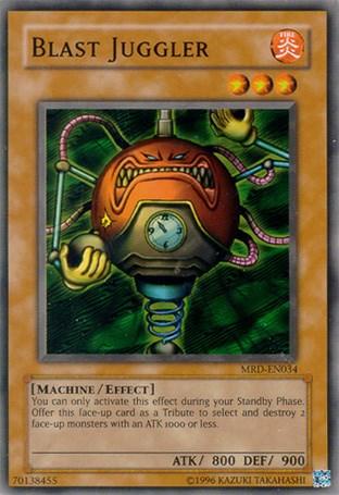Common, Effect Monster, Fire, Machine, Metal Raiders, Unlimited Blast Juggler [MRD-EN034] Common - Trading Card World