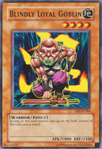 Common, Dark Revelation Volume 1, Earth, Effect Monster, Unlimited, Warrior Blindly Loyal Goblin [DR1-EN184] Common - Trading Card World