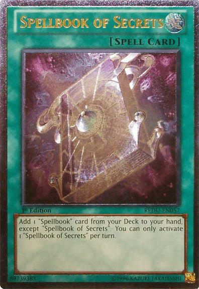 1st Edition, Normal Spell, Return of the Duelist, Spell, Ultimate Rare, Unlimited Spellbook of Secrets [REDU-EN057] Ultimate Rare - Trading Card World