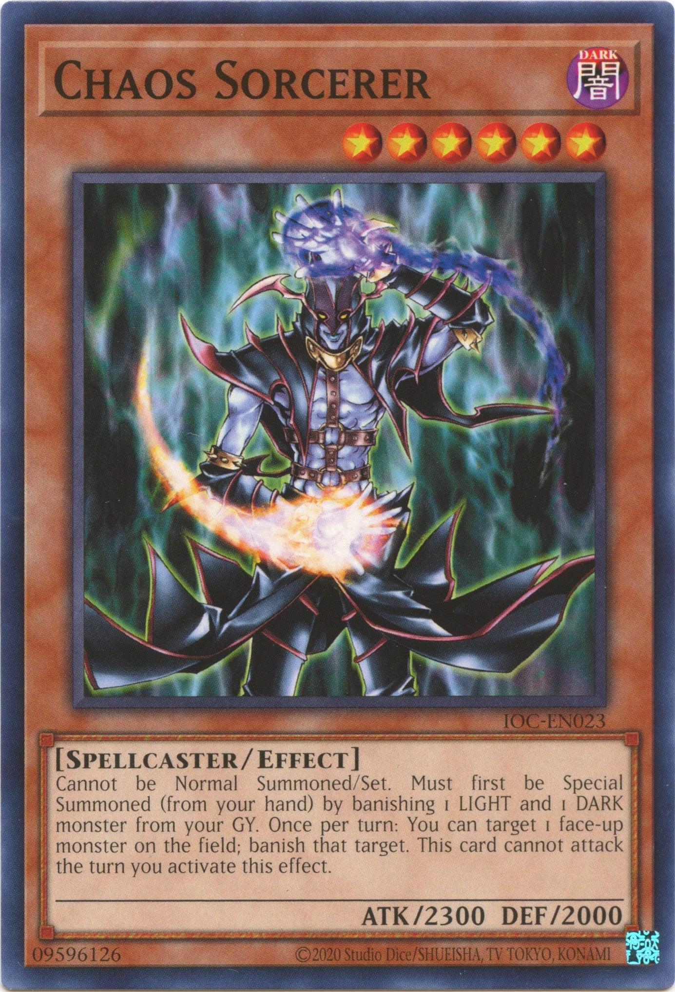 Common, Dark, Effect Monster, Invasion of Chaos (25th Anniversary Edition), Spellcaster, Unlimited Chaos Sorcerer (25th Anniversary) [IOC-EN023] Common - Trading Card World