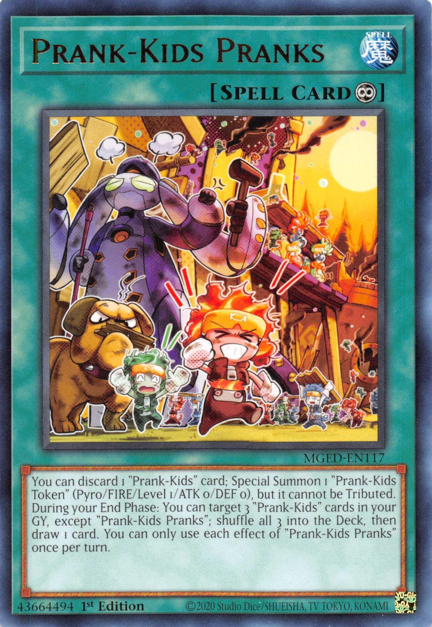 1st Edition, Continuous Spell, Maximum Gold: El Dorado, Rare, Spell Prank-Kids Pranks [MGED-EN117] Rare - Trading Card World