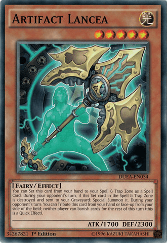 1st Edition, Common, Duelist Alliance, Effect Monster, Fairy, Light, Unlimited Artifact Lancea [DUEA-EN034] Common - Trading Card World