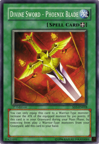 1st Edition, Common, Equip Spell, Spell, Structure Deck: Warrior's Triumph Divine Sword - Phoenix Blade [SD5-EN018] Common - Trading Card World