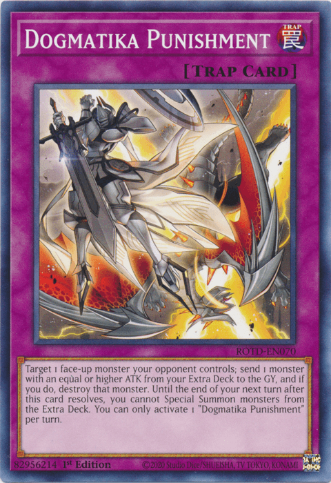1st Edition, Common, Normal Trap, Rise of the Duelist, Trap Dogmatika Punishment [ROTD-EN070] Common - Trading Card World