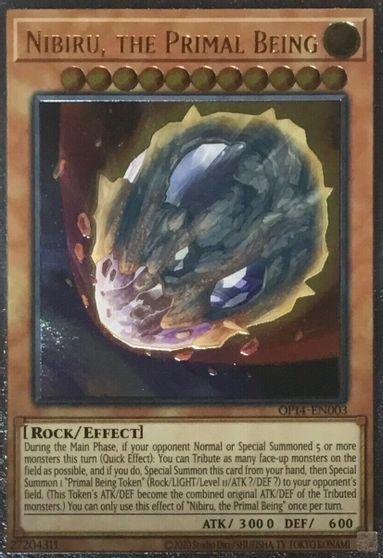Effect Monster, Light, OTS Tournament Pack 14, Rock, Ultimate Rare, Unlimited Nibiru, the Primal Being [OP14-EN003] Ultimate Rare - Trading Card World