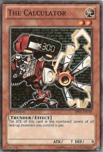 1st Edition, Battle Pack: Epic Dawn, Effect Monster, Light, Starfoil Rare, Thunder, Unlimited The Calculator [BP01-EN149] Starfoil Rare - Trading Card World