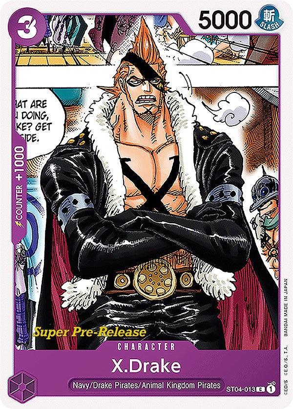 Animal Kingdom Pirates, Character, Common, Drake Pirates, Navy, Starter Decks, Super Pre-Release Starter Deck: Animal Kingdom Pirates X.Drake [Super Pre-Release Starter Deck: Animal Kingdom Pirates] - Trading Card World