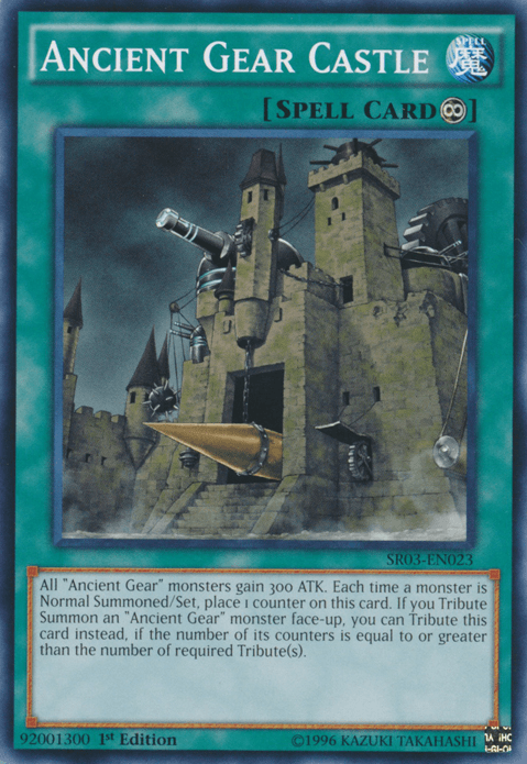 1st Edition, Common, Continuous Spell, Spell, Structure Deck: Machine Reactor, Unlimited Ancient Gear Castle [SR03-EN023] Common - Trading Card World