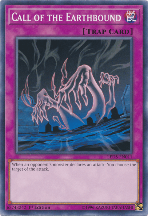 1st Edition, Common, Legendary Duelists: Immortal Destiny, Normal Trap, Trap Call of the Earthbound [LED5-EN011] Common - Trading Card World