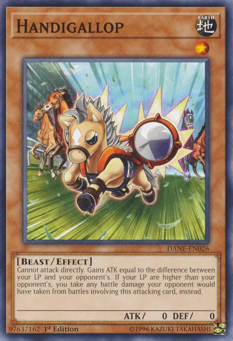 1st Edition, Beast, Common, Dark Neostorm, Earth, Effect Monster, Unlimited Handigallop [DANE-EN026] Common - Trading Card World