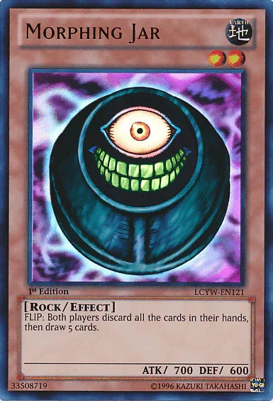 1st Edition, Earth, Effect Monster, Legendary Collection 3: Yugi's World, Rock, Ultra Rare, Unlimited Morphing Jar [LCYW-EN121] Ultra Rare - Trading Card World