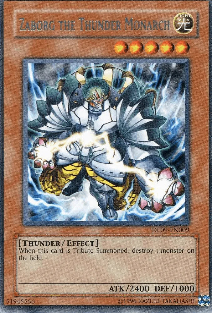 Duelist League Promo, Effect Monster, Light, Rare, Thunder, Unlimited Zaborg the Thunder Monarch (Silver) [DL09-EN009] Rare - Trading Card World