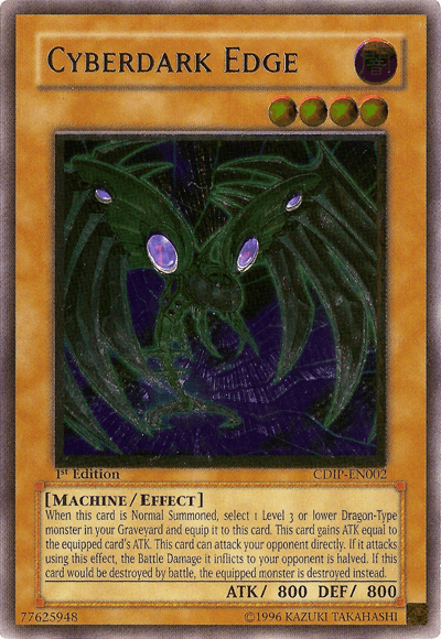1st Edition, Cyberdark Impact, Dark, Effect Monster, Machine, Ultimate Rare, Unlimited Cyberdark Edge [CDIP-EN002] Ultimate Rare - Trading Card World
