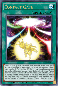 Cybernetic Horizon, Limited, Normal Spell, Spell, Ultra Rare Contact Gate (Sneak Peek) [CYHO-ENSP1] Ultra Rare - Trading Card World