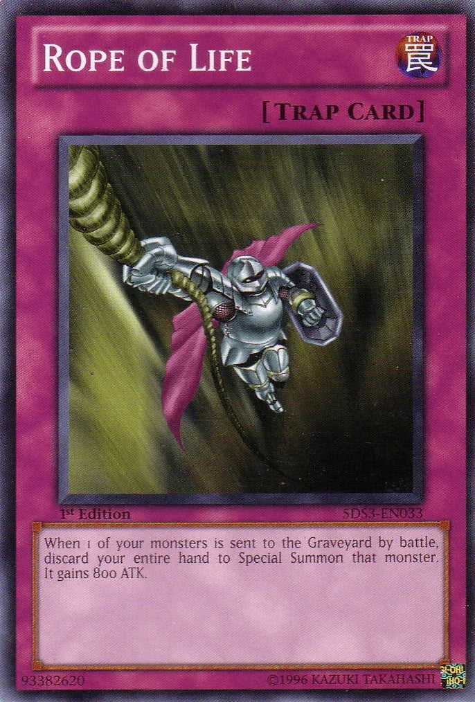 1st Edition, Common, Normal Trap, Starter Deck: Duelist Toolbox, Trap Rope of Life [5DS3-EN033] Common - Trading Card World