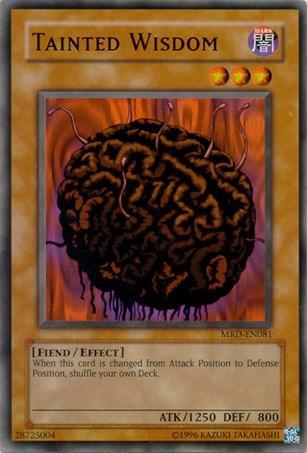 Common, Dark, Effect Monster, Fiend, Metal Raiders, Unlimited Tainted Wisdom [MRD-EN081] Common - Trading Card World