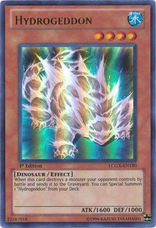 1st Edition, Dinosaur, Effect Monster, Legendary Collection 2, Ultra Rare, Unlimited, Water Hydrogeddon [LCGX-EN190] Ultra Rare - Trading Card World