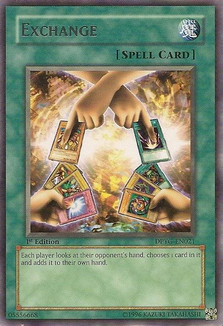 1st Edition, Duelist Pack: Yugi, Normal Spell, Rare, Spell, Unlimited Exchange [DPYG-EN021] Rare - Trading Card World