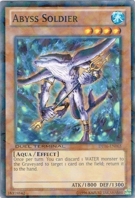 Aqua, Common, Duel Terminal 6, Effect Monster, Limited, Water Abyss Soldier [DT06-EN065] Common - Trading Card World