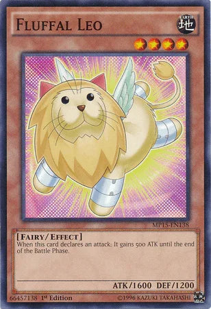 1st Edition, 2015 Mega-Tins Mega Pack, Common, Earth, Effect Monster, Fairy Fluffal Leo [MP15-EN138] Common - Trading Card World